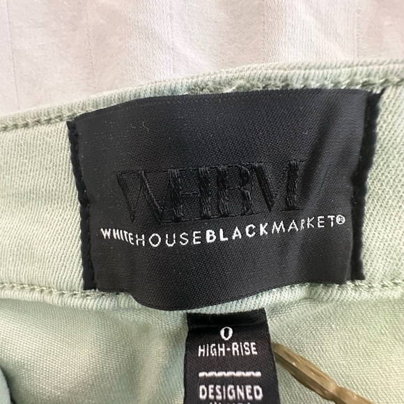 WHBM NWT High-Rise Cargo Straight Jeans in Sage Mint. Size 0. 🤗 - Picture 10 of 10